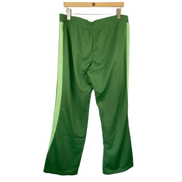 Y2K Nike Green Knit Side Stripe Track Pants NWT - Women's Size XL - Picture 2 of 5